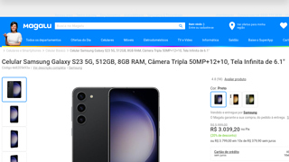 Celular Samsung Galaxy S23 5g, 512gb, 8gb Ram, Cmera Tripla 50mp+12+10, Tela Infinita De 6.1